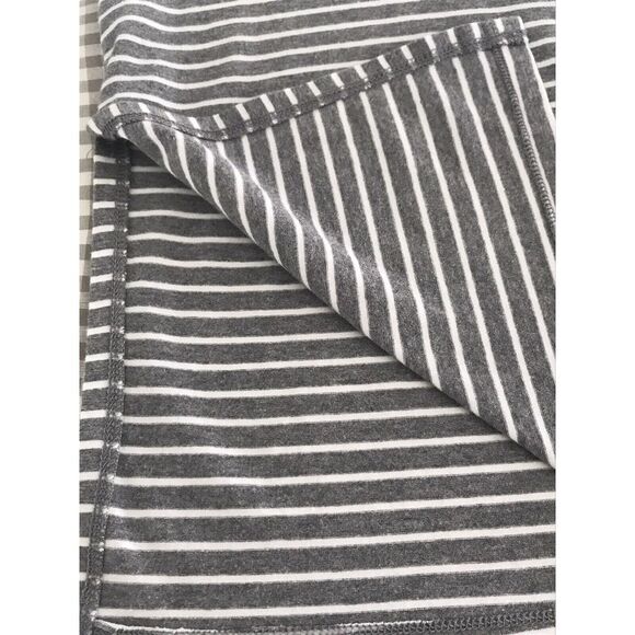 Old Navy Womens Stripe Halter Neck Side Slit Maxi Dress - White/Gray Size M - Picture 6 of 6